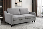 ZUN 69"3 in 1 Convertible Queen Sleeper Sofa Bed, Modern Fabric Loveseat Futon Sofa Couch w/Pullout Bed, W1417132011