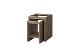 Nesting Tables with Glass Top Cocoa B2699P323119