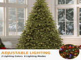 6ft Pre-Lit Artificial Christmas Tree with 880 Tips and 250 Warm Lights for Home and Party 06368745