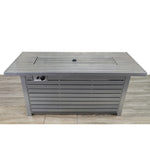 ZUN Steel Propane/Natural Gas Outdoor Fire Pit Table with Lid B120P197806