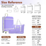 Hardshell Luggage Sets with Bags Lightweight Suitcase Double Spinner Wheels with TSA Lock ,Single N732P193484I