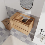 30" Wall Mounting Bathroom Vanity, Soft Close Drawer W999P193004