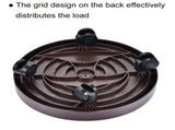 8-piece set of 13 inch circular plant ball cages with 4 wheels, heavy-duty rolled plant racks 90406914