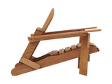 Oversize Wooden Outdoor Folding Adirondack with Pre-Assembled BackRest & SeatBoard, Wood Patio 15086418