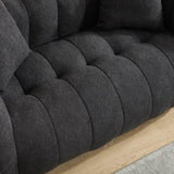 Soft beanbag chair with high resilience foam core for two people. The comfortable square recliner W1996P309526