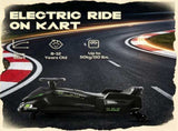 Black 12V Electric Drift Go Kart Kids Ride On Vehicle with Soft Start, Music Function & Colorful 76702289