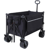 Foldable Garden Cart with Heavy-Duty Wheels & 480lbs Load Capacity, Portable Utility Wagon for W2932P289396