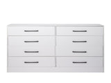 White particleboard with non-woven fabric lamination, 134*40*86cm, double row, 4 layers, 8 drawers. 87514041
