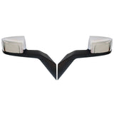 2Pcs Chrome Hood Mirror Pair Side Assembly Driver W1155P332717