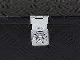 50"Aluminum Five Pattern Toolbox Single Lock Black 40243815