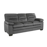 ZUN Modern Sleek Design Living Room Furniture 1pc Sofa Dark Gray Fabric Upholstered Comfortable Plush B01167250