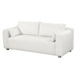 ZUN [New] 82*36" Modern Loop Yarn Fabric Sofa, One-Piece Seat Frame, Minimalist 2-3 Seat Couch Easy to 26549321