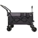 Multi-Functional Push-Pull Folding Wagon Cart with Rotating Handle & 360&deg All-Terrain Wheels W2932P289380