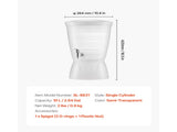 2.64-Gallon Beverage Dispenser with Spigot and Ice Chamber, Plastic Drink Dispenser for Juice, Iced 84228476