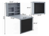 Gray wall mounted office desk 67652279