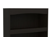 Bookcase, Three Shelves, Double Door Cabinet, Metal Hardware, Black B097132973