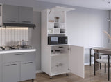 Kitchen Pantry, 2 Doors, 4 Legs, 8 Shelves B097P296805