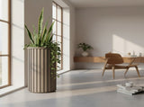 Round Strata Column Planter XL - Grey Brown B2755P462164
