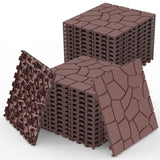 New Stone texture 12" Patio Deck Tiles, DIY Module Interlocking Decking Tiles Floor Tile,Easy and W3022P251868