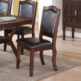 Faux Leather Upholstered Dining Chairs, Brown SR011338
