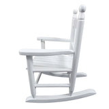 ZUN Children's rocking white chair- Indoor or Outdoor -Suitable for kids-Durable 42338091