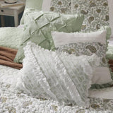 6 Piece Cotton Percale Quilt Set with Throw Pillows King/Cal King B035P294113
