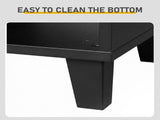Shoe cabinet with 2 doors, 5 open compartments, and a tabletop with a back panel made of MDF 12353522