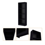 ZUN Black Tier Storage Shelves Bookcase B062P175148