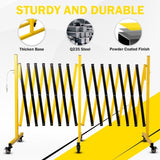 Metal Expandable Barricade, 23 Feet Retractable Fence Outdoor, Mobile Safety Barrier Gate, Easily 15839217
