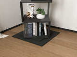 360&deg Rotating Bookshelf with Acrylic Plate, 5-Tier Tall, Floor Rack Simple Bookcase, Modern W409P167481