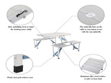 One Piece Folding Table and Chair Aluminum Alloy 66675538