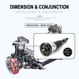 Pair Front Air Suspension Shock Struts Fits Mercedes S-Class S430 500 600 S65AMG 13436991