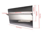 Range with Shelf 36 x 29.5 Inch Range Hood Wall Shield for Range Hood Stainless 11520696