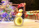Christmas Decoration Lighted Snowman with LED Lights and Metal Stand 86803045
