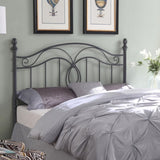 Dark Grey Full/Queen Metal Headboard B062P145553