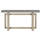 U_STYLE Contemporary Console Table with Wood Top, Extra Long Entryway Table for Entryway, Hallway, N711P230809E