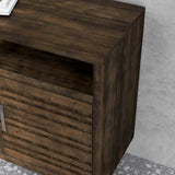 62 Inch TV Stand Console for TVs up to 70 inches, No Assembly Required, Charcoal-Brown Finish GL-B108P160141