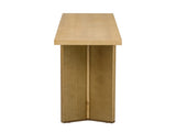 U_STYLE Stylish Console Table with Pine Veneer Geometric Legs,Suitable for Living Room, Study N711P289142O