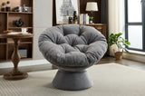 Oversized Swivel Accent Chair, 360 Swivel Barrel Chair, Papasan Chair for Living Room Bedroom W1752P172292