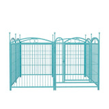 ZUN Dog Playpen Indoor 32 inch 8 Panels Metal Dog Pen Pet Dog Fence Outdoor Exercise Pen with Doors, W368P234003