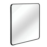 36in x 36in Inch Black Metal Framed Square Bathrrom Mirror for Wall. W2203P310398