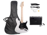 GST Stylish Electric Guitar Kit with Black Pickguard White 34506493