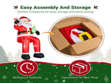 10.6FT Sitting Santa Inflatable, 6 LED Lights, 210D Polyester Christmas Decor, US Plug 85392060