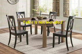Casual Black Finish Side Chairs Set of 2 Pine Veneer Transitional Double-X Back Design Dining Room B01143551