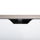 Set of 2 Bedside Table with Two Drawer Storage Design for Living Room Sofa - Gray W2181P147515