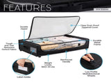 Underbed Storage Container with Wheels, Space-Saving Storage for Bedroom, Clear Zippered Cover with 44232217