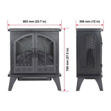 24 inch 3D Flame Electric Infrared Quartz Fireplace Stove with remote control W1769112701