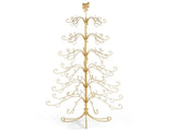 6ft Gold Iron Christmas Tree with Bow on Top, PVC Christmas Tree 46546084
