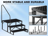 Swimming Pool Ladder Above Ground Pools,3 Step Stool Ladder with Handrails, 440 lb Capacity SPA 00390697