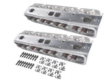 Complete Aluminum Cylinder Heads Fits for SBC Chevy 350 Camaro 190cc 64cc 2.02/1.60-Straight 03848748